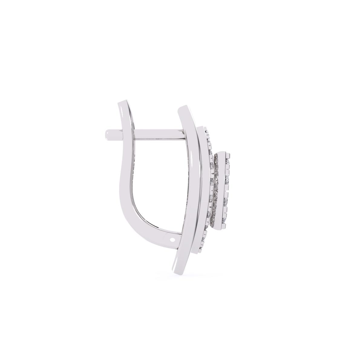 Trendy Leaf Style Cluster Hoop Earrings